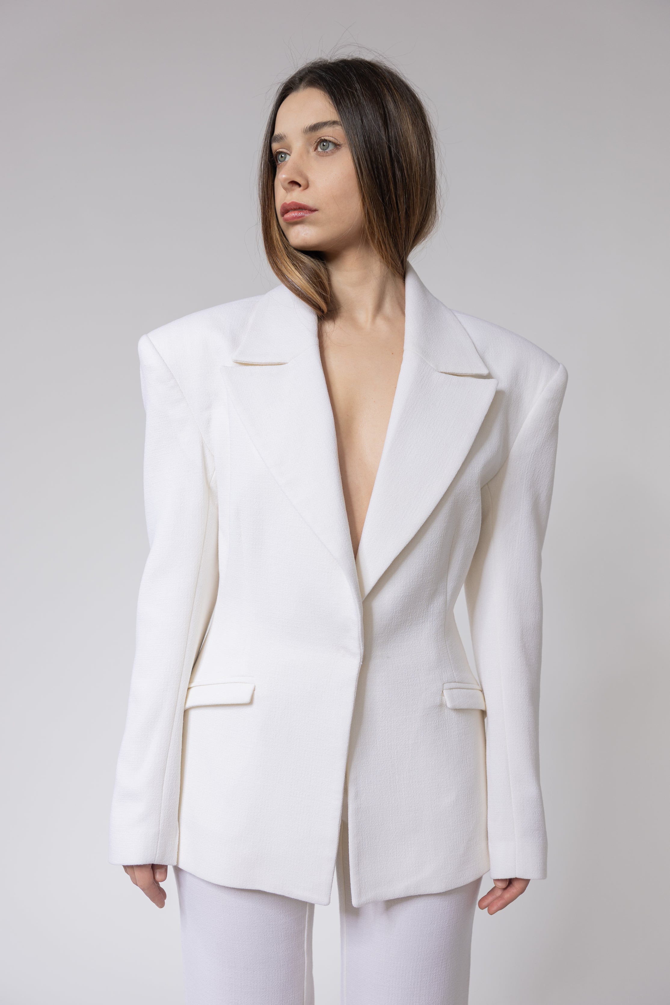 The Editor Blazer Wool Set