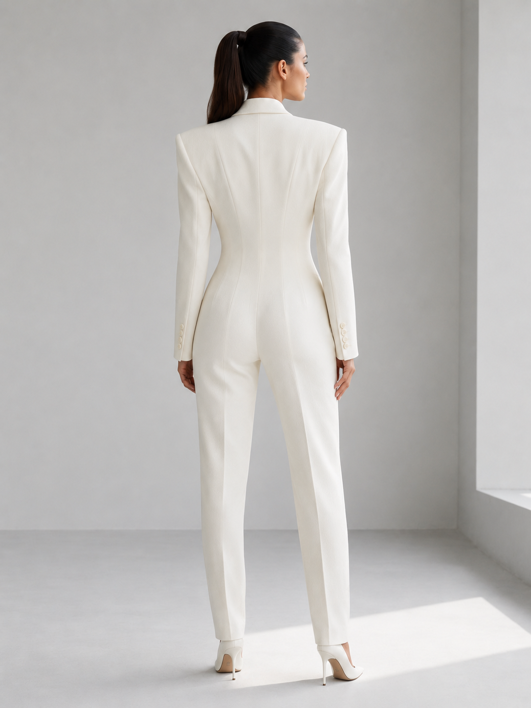 Pure Wool Suit Jumpsuit