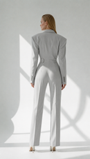 Grey Suit Jumpsuit