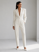 Pure Wool Suit Jumpsuit