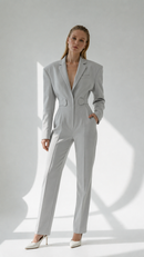 Grey Suit Jumpsuit