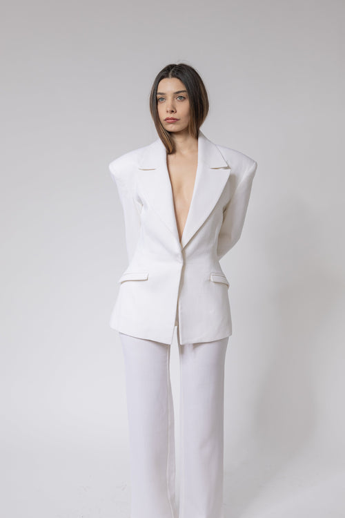 The Editor Blazer Wool Set