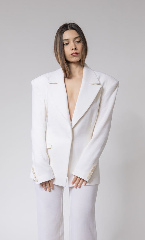 The Editor Blazer Wool Set